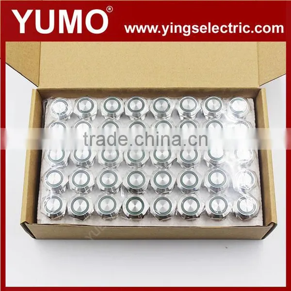 ABS19S-P22-E Metal Push Button 19mm 12VDC Momentary Metal Push Button photo-6