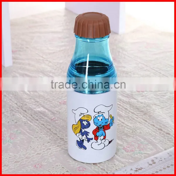 Novety 2017 New Design Kids Stainless Steel Cup With Plastic Cap Cartoon Water Bottle photo-2