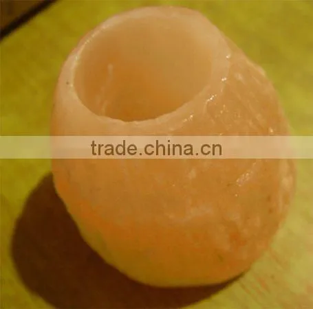 Rock Salt Natural Tea Lights/ Himalayan Salt Rocks/ photo-6