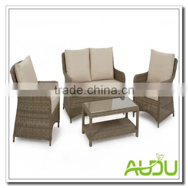 Audu Outdoor Garden Wicker Rattan London Corner Group photo-2