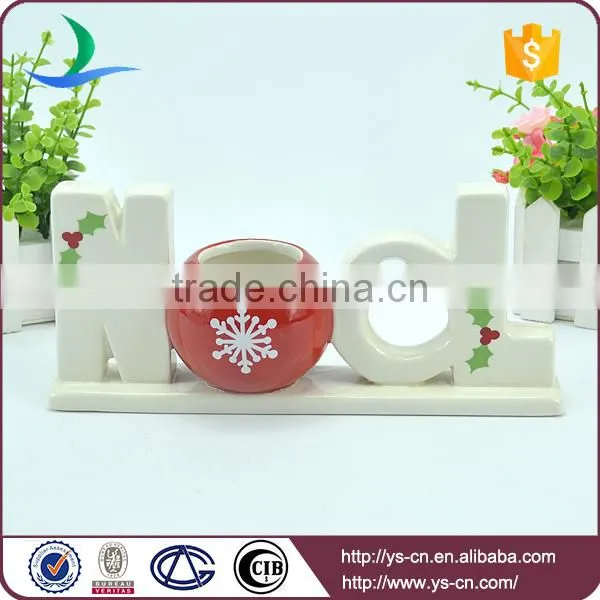 Home Decoration Solid " NOEL" Shape Ceramic Sign photo-2