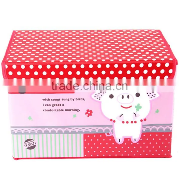 N489 Household Non Woven Box Foldable Storage Box Storage Organizer photo-6
