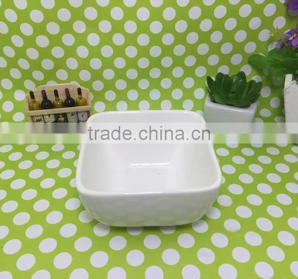 Stocked White Porcelain Square Dish/food Dish/rice Dish/salad Bowl photo-6