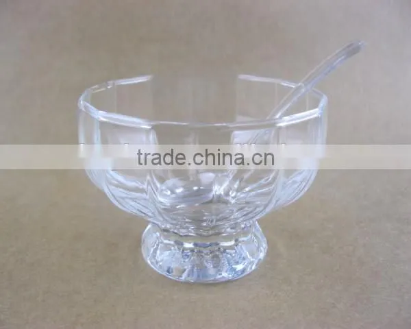 Glass Candy Bowl Round Glass Bowl Vase photo-2