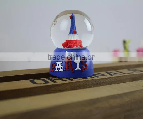 France Paris Eiffel Tower Water Snow Globe photo-4