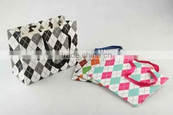 Foldable Gift Bag With Diamond Pattern/ Shopping Bag photo-2