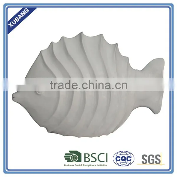 Baby Like Poly Resin Waved Fish Decor Figurine photo-3