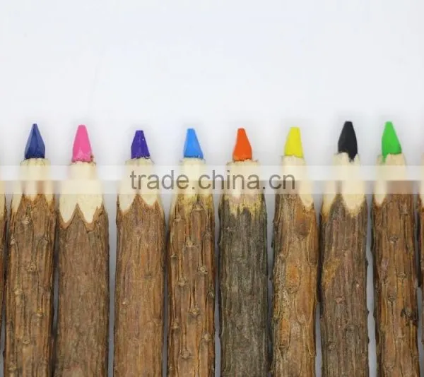 12 Pcs Pine Coloring Pencil, 12 Nature Wooden Coloring Pencil, 12 Pieces Eco-Friendly Color Pencil photo-3