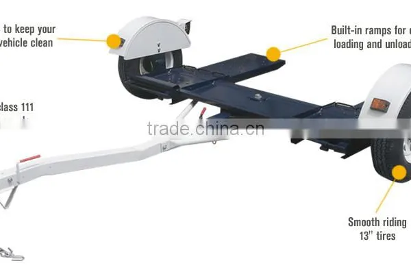 Tow Car Tow Dolly Trailer - 2800lb Capacity For Sale photo-6