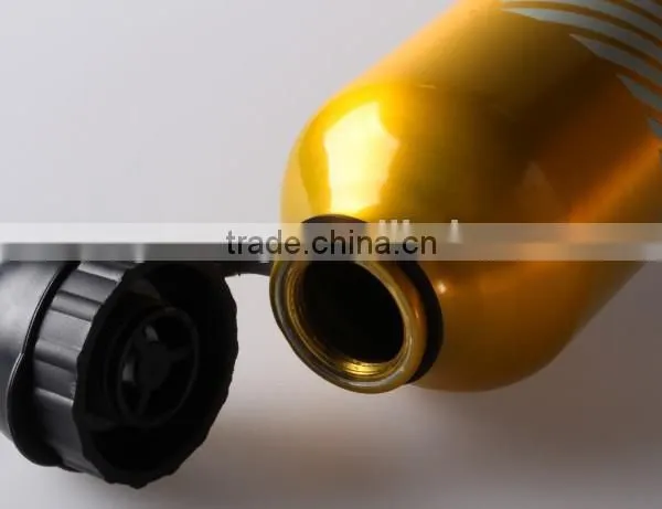 Gold Color Aluminum Water Bottle With Plastic Cap photo-5