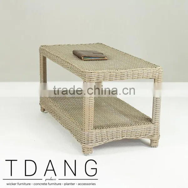 Driago Brown Wicker Table - Outdoor Wicker Table photo-3