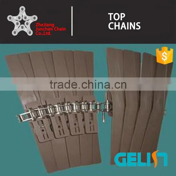 843 Series Embedded Roller Chain Plastic Flat Top Chain photo-3