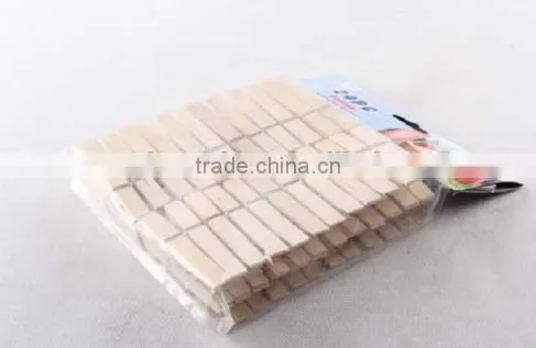 Cheap and Hot Sale 48pcs Wooden Clothes Peg Wooden Clip photo-3