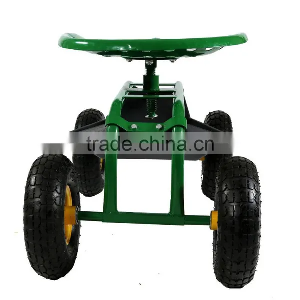 GS-01 Heavy Duty Steel Rolling Garden Cart photo-3
