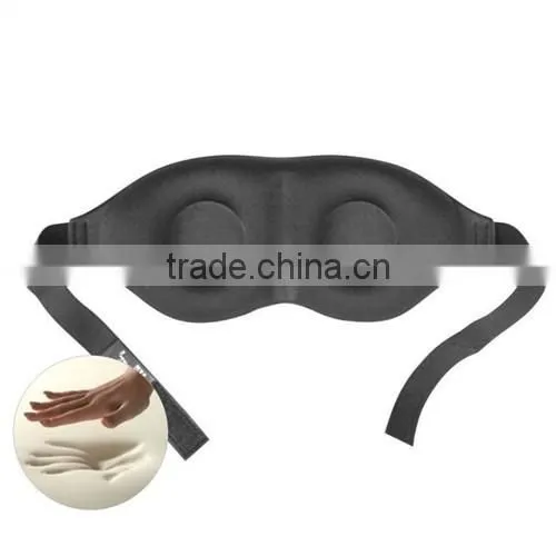 3D Memory Foam Round Sleeping Eye Mask With Earplugs photo-3