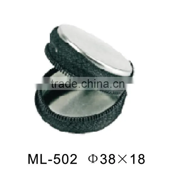 Hot Sale Round Metal Change Bank Tin Case With Zipper