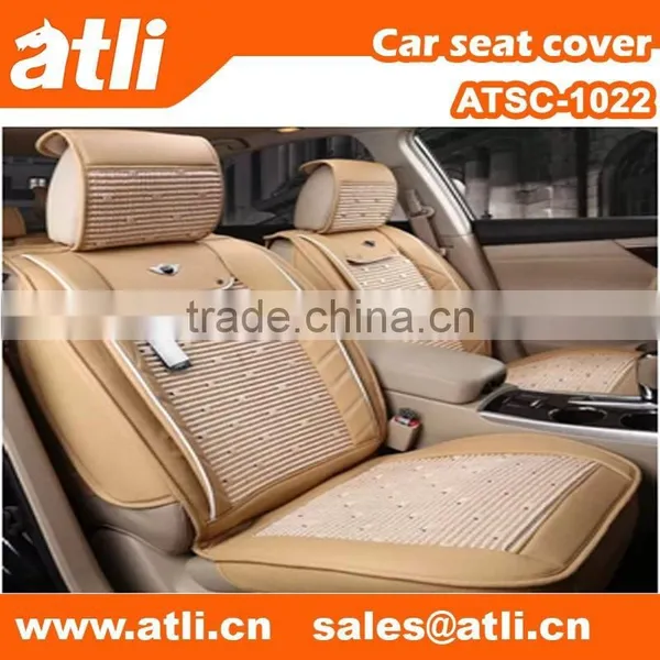 Ice Silk Leather Car Seat Covers With Armrest