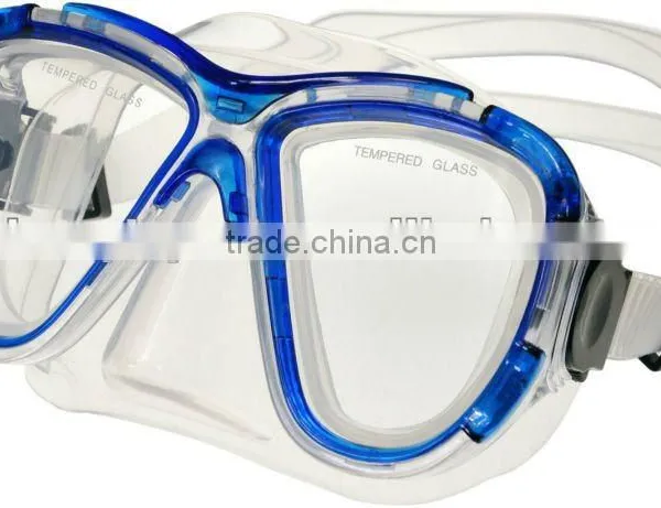 Adult Professional Big Eye Diving Mask Two Window Adjustable Diving Mask photo-2
