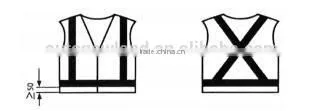 High Quality Flourescent Yellow Safety Reflective Vest With Competitive Price for Chile Market photo-2