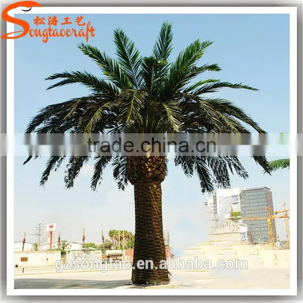 Artificial Date Palm Tree Hight Quatily Landscaping Garden Decoration Fiberglass Large Colorful Coconut Palm Tree for Sale photo-5