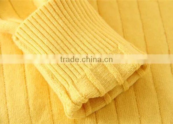 2015 TRENDY DESIGN KNITTED SWEATERS SOLID KIDS GIRLS PULLOVER SWEATERS APPLIQUED WITH BREASTPIN photo-5