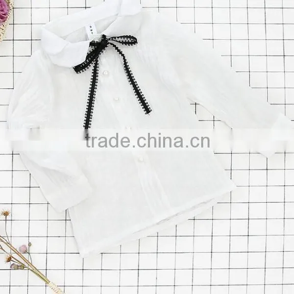 Zm35709a Autumn New Style Blouse Designs Casual Girls Long Sleeve Shirts photo-6
