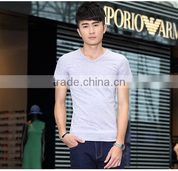 2016 New China Manufacturer Cotton Slim Fit Man T-shirt photo-3