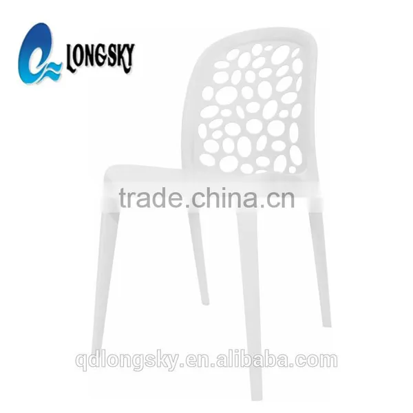 LS-4031A Wholesale Leisure Design Outdoor Furniture Stackable Full Plastic Cheap Used Colorful Garden Chairs for Hot Sale photo-2
