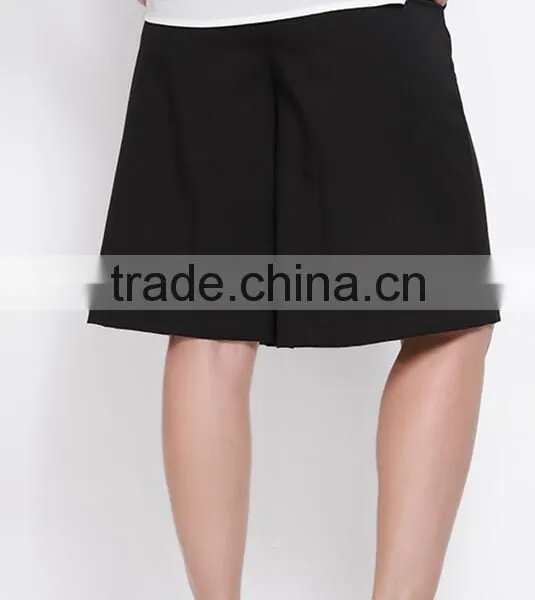 EY0570P New Fashion Young Women's High Waist Solid Color Shorts photo-3