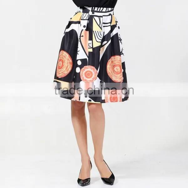 New Fashion School Girl Mini Skirt Rubber Korean Printed Skirts photo-2
