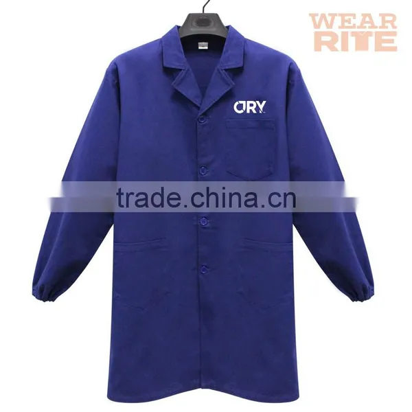 Custom Printing OEM Blue Cotton Gown