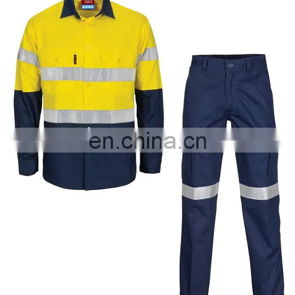 Hot Sale Safety Shirt and Pants Suit for Construction Workers photo-2