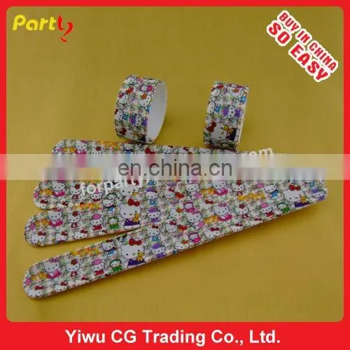 CG-BR084 High Quality Cartoon Silicone Slap Bracelet