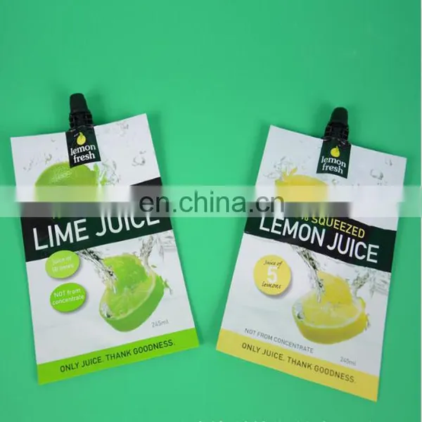 China Wholesale Customized Liquid Stand up Packaging Squeeze Spout Pouch With Your Logo Design Printing photo-3