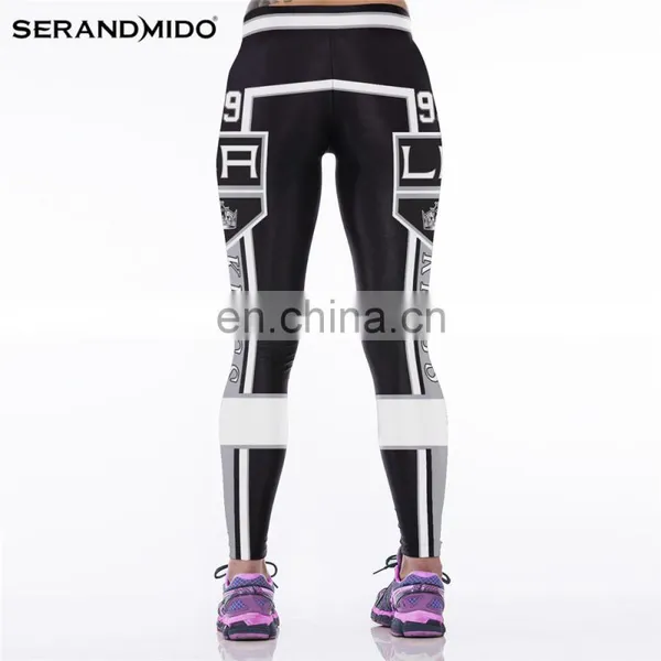 Women Sport Fitness Yoga Leggings With Printing photo-3