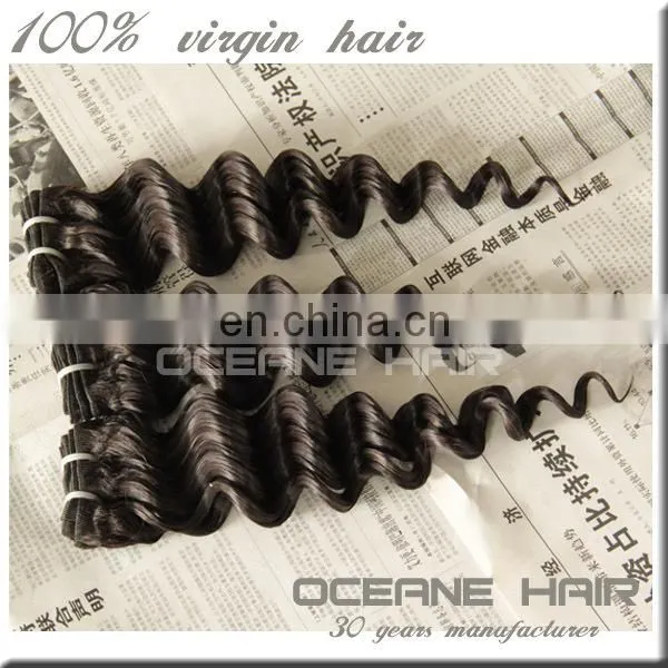 Double Weft Strong Fashion 100% Brazilian Deep Curly Hair