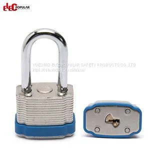 38mm Laminated Steel Shackle Safety Padlocks EP-8562 Metal Body Padlock