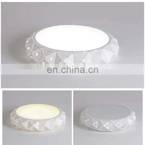 Modern Simple Round LED Living Room Ceiling Light Creative Acrylic Bedroom Lighting photo-4