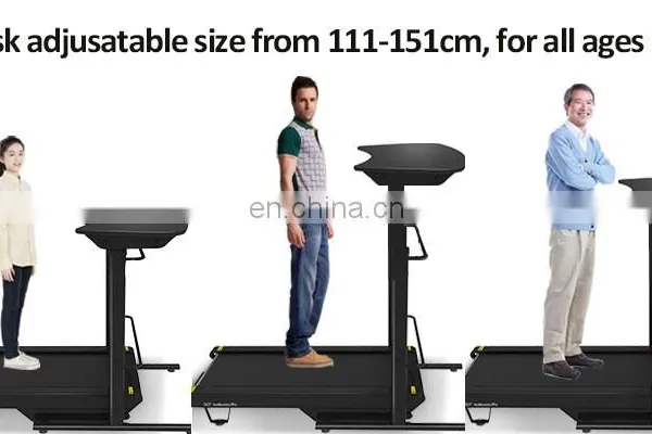 Small Walking Treadmill Treadmill for Home Use With 45cm Running Belt Wide With Electric Stand up Desk 2018 New photo-3