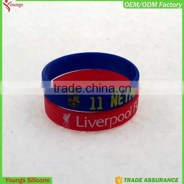 2016 Eco-friendly Custom Embossed/imprinted/printed Logo Silicone Wristband / Silicone Bracelet / Rubber Bracelet photo-3