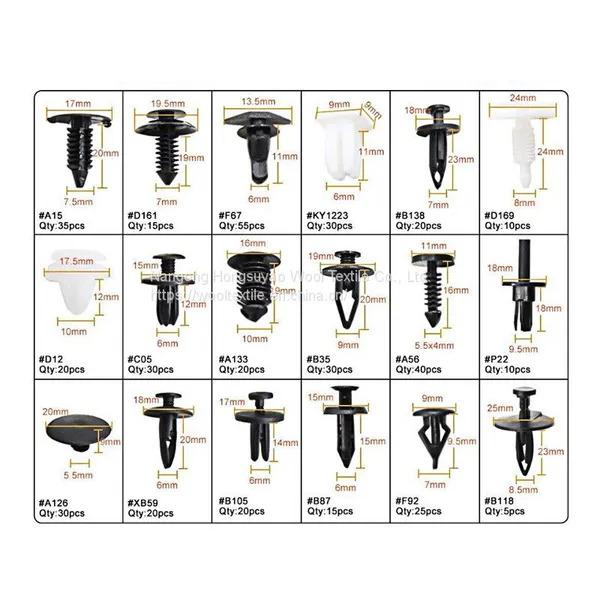 HE06 415Pcs Automotive Plastic Rivet Fastener, Drive Button Rivets photo-2