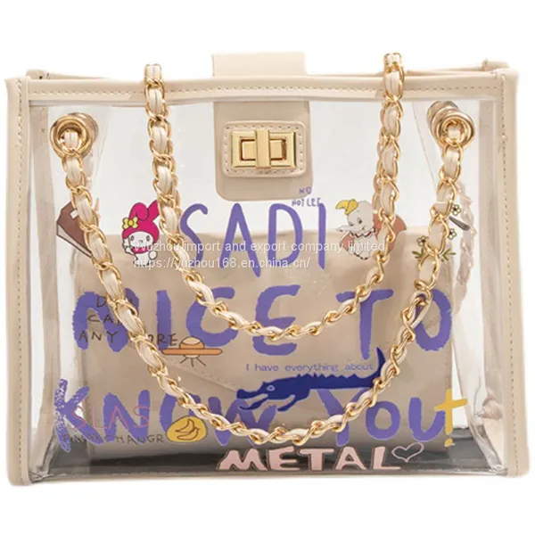 Niche Printed Jelly Bag 2021 New All-match Chain Female Bag Lightweight Broadband One-shoulder Messenger Bag photo-4