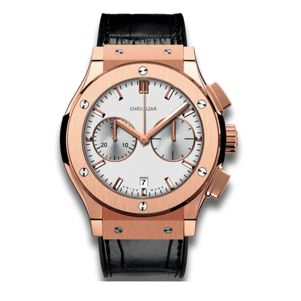 Stainless Steel Multi-function Watches Man Genuine Leather Fashion Chronograph Watch photo-2