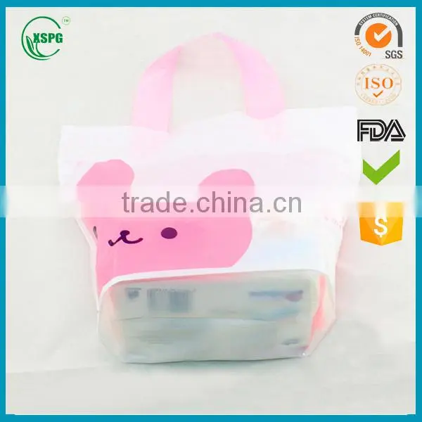 Wholesale Printed PE Poly Bags Plastic Handle Bags for Shopping photo-5