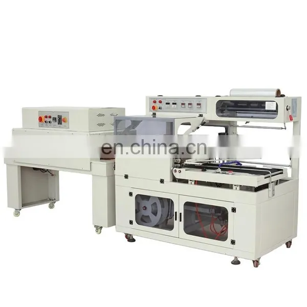 Automatic POF Wrapping Cutting Thermal Shrinking Machine, Shrink Heat Tunnel Packaging Machine for Small Box Carton