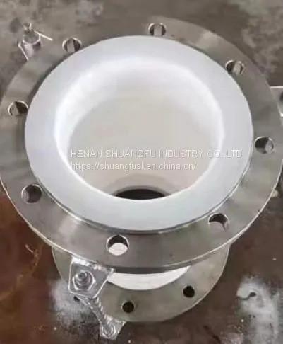 DN200 PTFE Bellow Expansion Joint With Carbon Steel Flange Tie Rods
