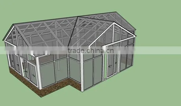 Hot Product Top Quality Foshan Wanjia Custom Color Sunrooms / Glass Houses photo-4