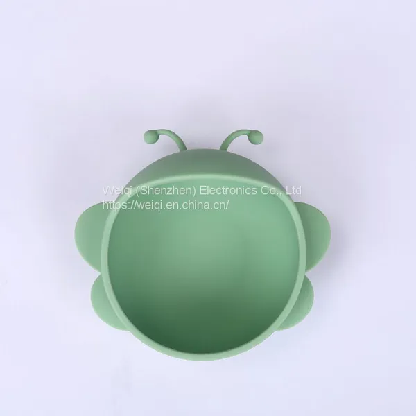 Cute Bee Silicone Suction Bowl for Baby photo-3