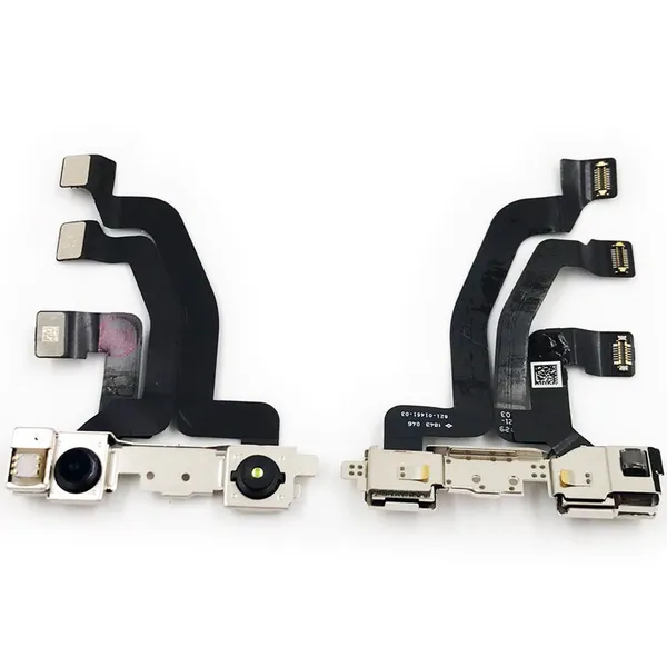 ORG Front Camera For IPhone Xs Max Front Camera Flex Cable With Cam Plastic Ring Proximity Sensor Facing photo-3