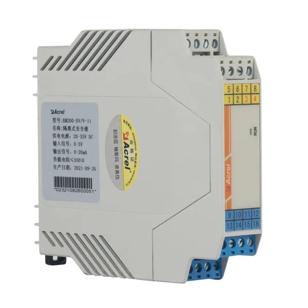 Acrel 1 DC Current Signal is Isolated and Outputs 1 DC0/4-20mA Current Input Isolation Safety Barrier BM200-DI/I-B11 photo-3